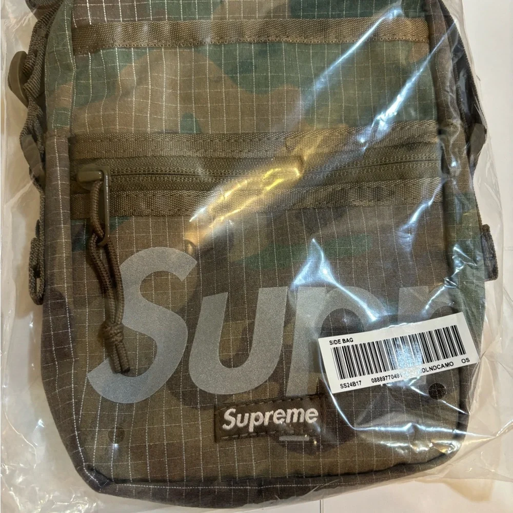 Supreme Shoulder/ Side Bag Woodland Camo SS24 - Picture 4 of 6
